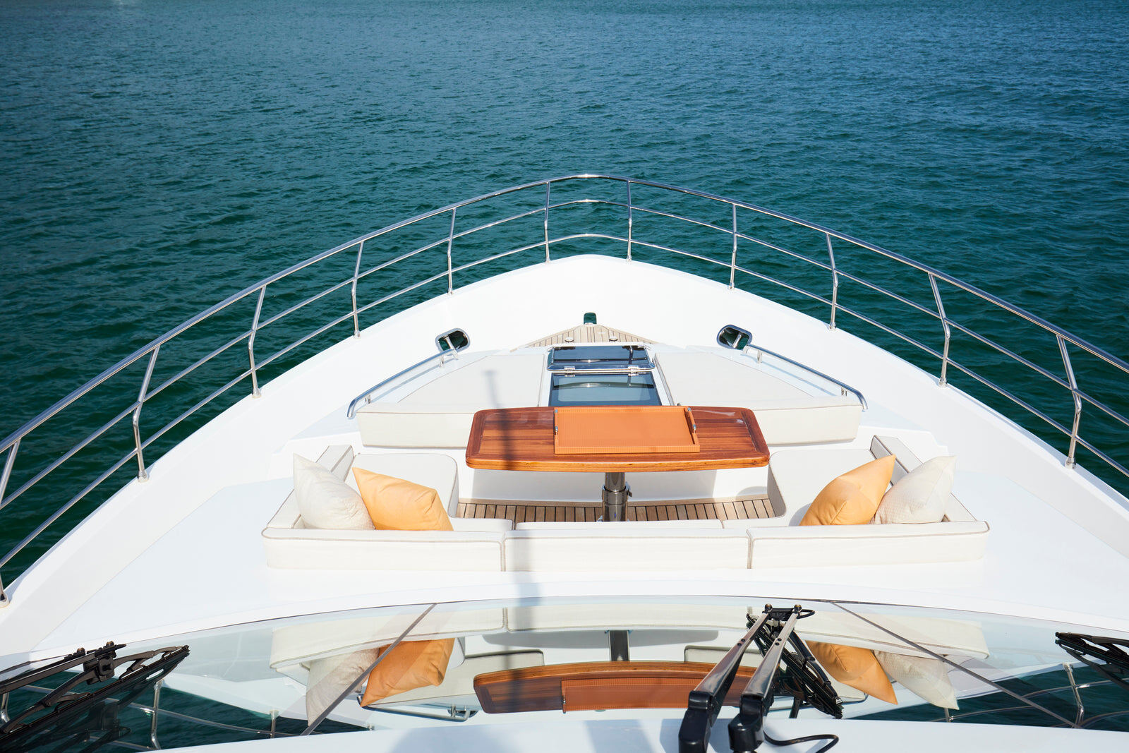 Foredeck lounge from above